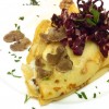 Crepes radicchio e taleggio